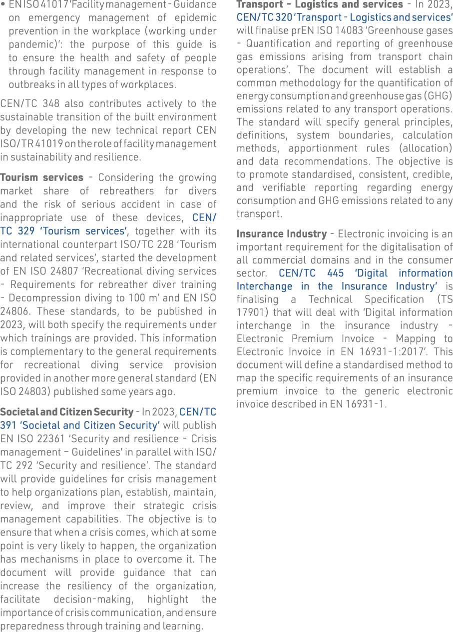   EN ISO 41017  Facility management - Guidance on emergency management of epidemic prevention in the workplace (worki   