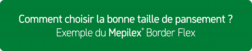 Comment choisir la bonne taille de pansement ? Exemple du Mepilex ® Border Flex
