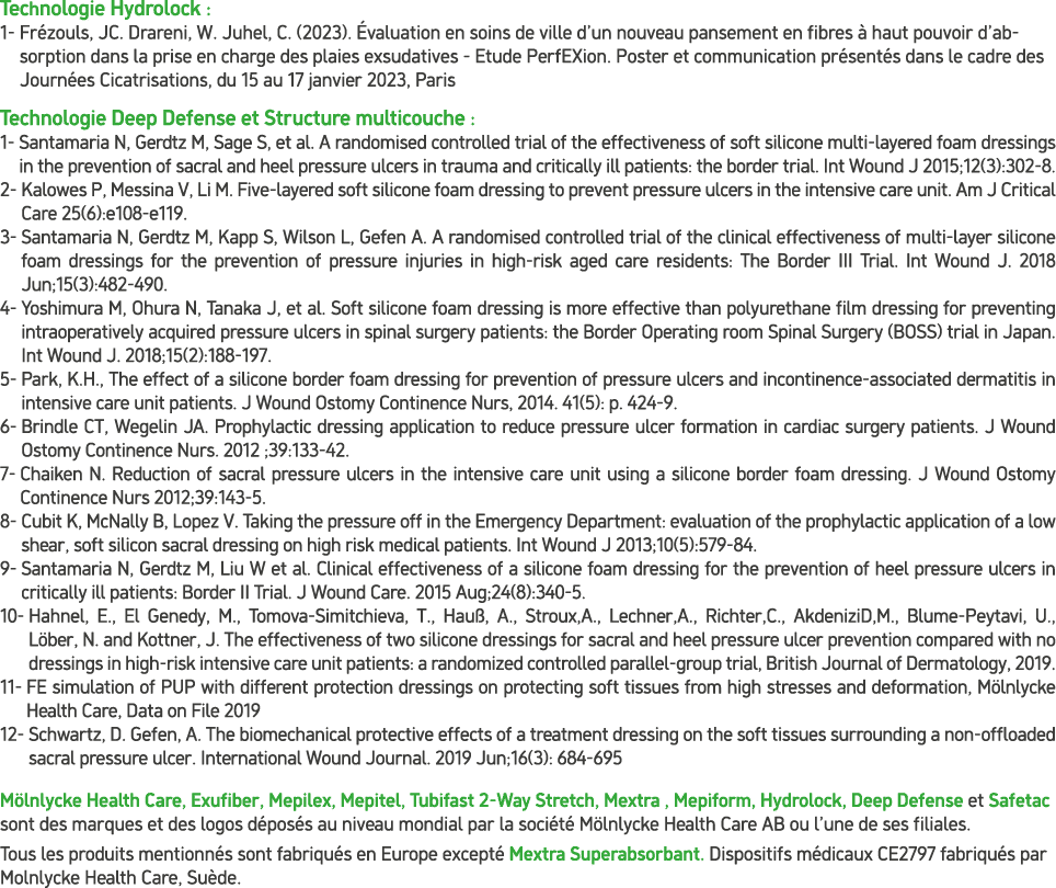 Technologie Hydrolock : 1 Fr zouls, JC. Drareni, W. Juhel, C. (2023). valuation en soins de ville d’un nouveau panse...