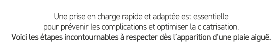 Une prise en charge rapide et adapt e est essentielle pour pr venir les complications et optimiser la cicatrisation. ...