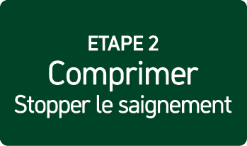 Etape 2 Comprimer Stopper le saignement