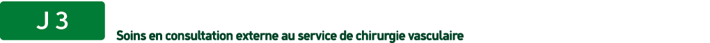 ￼ Soins en consultation externe au service de chirurgie vasculaire