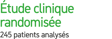  tude clinique randomis e 245 patients analys s