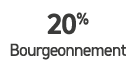20% Bourgeonnement