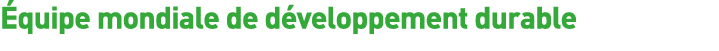 Équipe mondiale de développement durable 