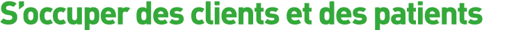 S occuper des clients et des patients 