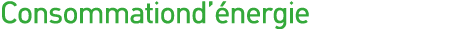 Consommationd énergie 