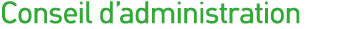 Conseil d administration 