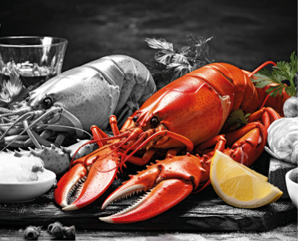 Seafood dish featuring lobster mussels and oysters