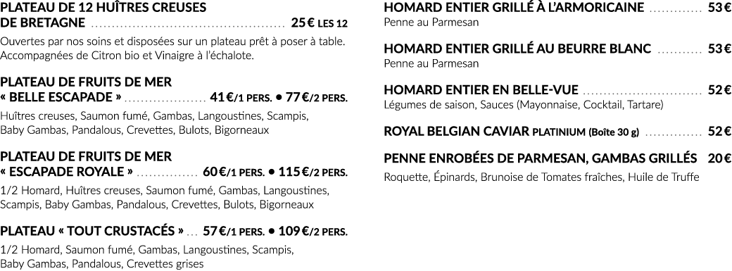 Plateau de 12 Huîtres creuses de Bretagne  25   les 12 Ouvertes par nos soins et disposées sur un plateau prêt à pose   